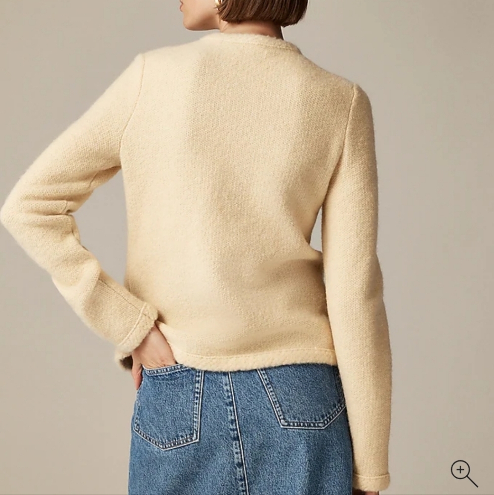 J Crew Textured sweater lady jacket CB931 SZ S NWT - Picture 4 of 11